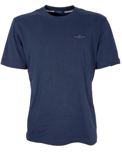 Aeronautica Militare T-shirt uomo basic jersey di cotone ts2065 colore blu