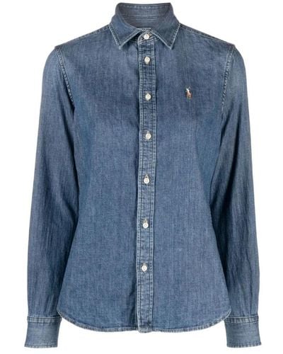 Ralph Lauren Camicie a maniche lunghe con bottoni - Blu