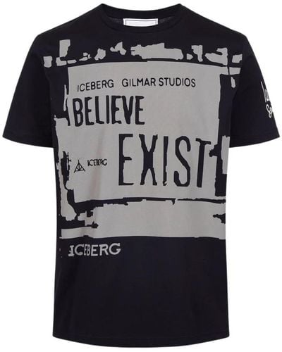 Iceberg T-shirt with logo - Nero