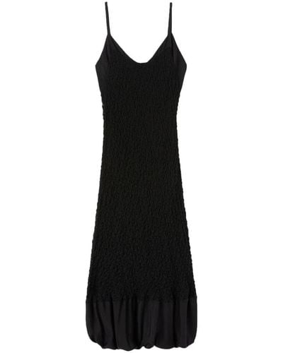 Jil Sander Sleeveless Knitted Midi Dress - Black