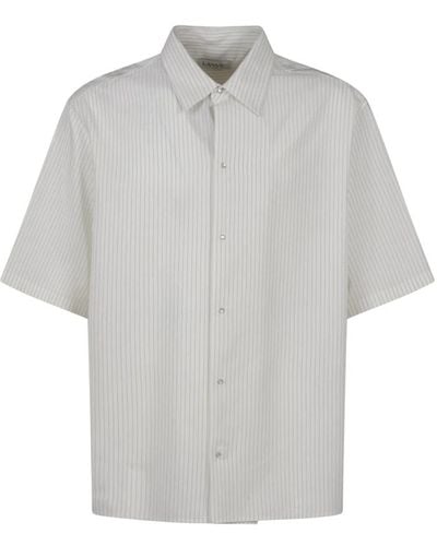 Lanvin Short Sleeve Shirts - Grey