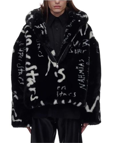 NAHMIAS Jackets > faux fur & shearling jackets - Noir