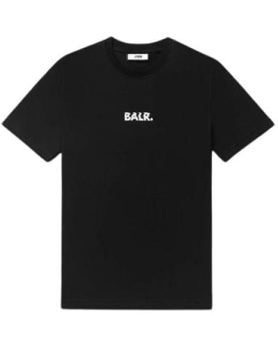 BALR Logo baumwoll t-shirt regular fit - Schwarz
