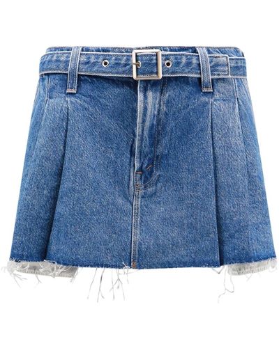 Mother Skirts > denim skirts - Bleu