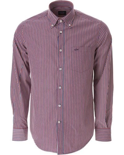 Paul & Shark Casual Shirts - Purple