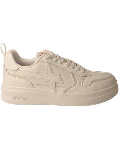 W6yz Sneakers urbane in pelle bianca - Neutro