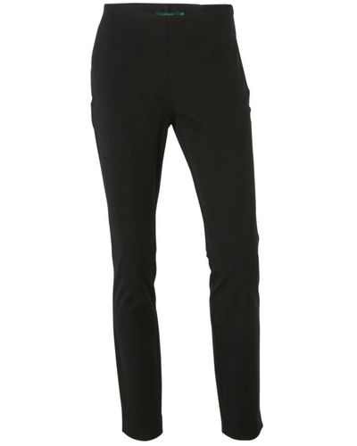 Ralph Lauren Stilvolle schwarze gerade Hose für Frauen