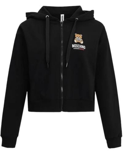 Moschino Sweatshirts & hoodies > zip-throughs - Noir