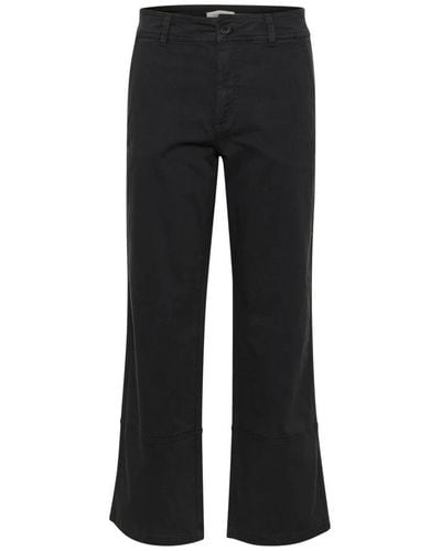 Part Two Cropped Trousers - Black