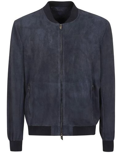Salvatore Santoro Jackets > leather jackets - Bleu