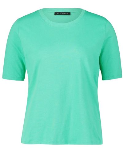 Betty Barclay Basic shirt mit rundhalsausschnitt - Grün