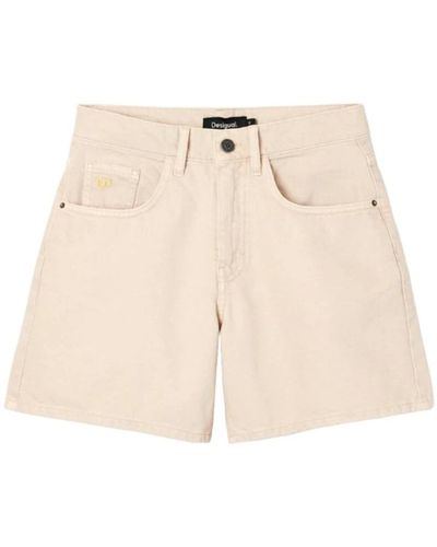 Desigual Denim shorts sury casual moda - Neutro