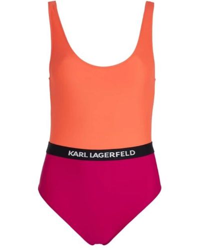 Karl Lagerfeld Costume color block - Rosso