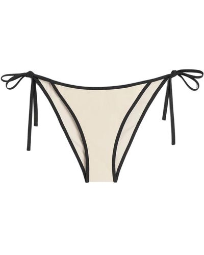 Totême Stripe edge bikini bottom - Neutro