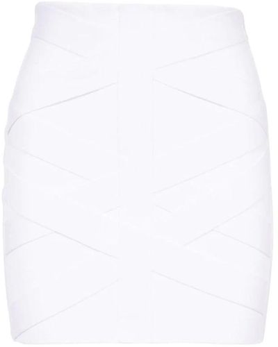 Balmain Short Skirts - White