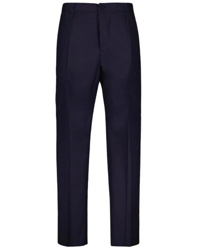 Dior Straight pantaloni with pockets - Blu