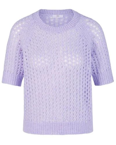 Riani Round-Neck Knitwear - Purple