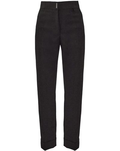 Givenchy Clásicos pantalones negros de lana y mohair