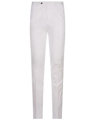 PT Torino Slim-Fit Trousers - White