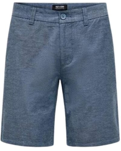 Only & Sons Casual Shorts - Blue