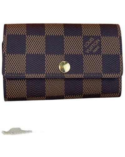 Louis Vuitton Damier ebene beschichtete leinwand schlüsselhalter - Blau