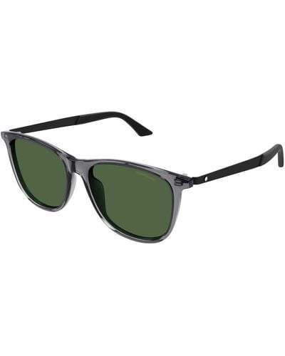 Montblanc Sunglasses,sonnenbrille mb0330s schwarz - Grün