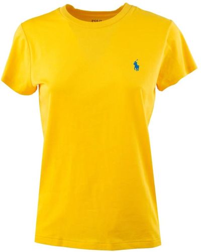 Ralph Lauren Colección de camisetas de mujer con estilo - Amarillo