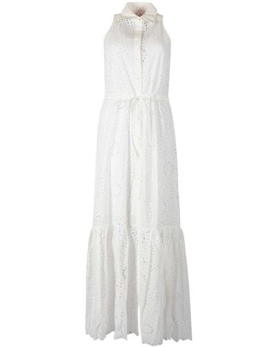 Mc2 Saint Barth Maxi Dresses - White