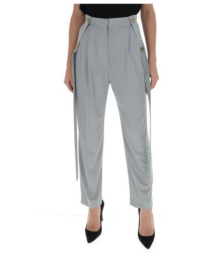 Burberry Trousers > slim-fit trousers - Gris