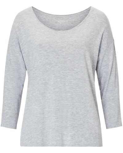 BETTY&CO Essentielles v-ausschnitt shirt,klassisches v-ausschnitt shirt - Grau