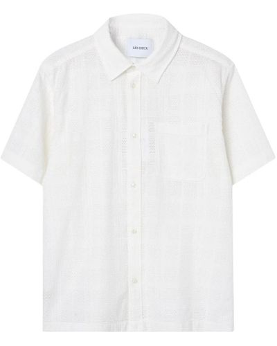 Les Deux Shirts > short sleeve shirts - Blanc