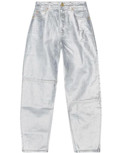 Ganni Wide Trousers - Grey