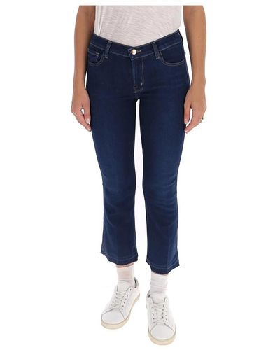 J Brand Jeans > cropped jeans - Bleu