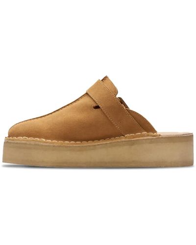 Clarks Stilvolle trekwedge mule - Braun