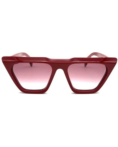 Jacques Marie Mage Occhiali da sole rossi per donne - accessori alla moda - Marrone
