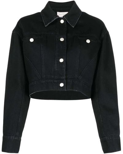 Alexander McQueen Denim Jackets - Black