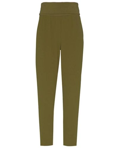 Manila Grace Pantaloni slim-fit stilosi aggiorna guardaroba - Verde