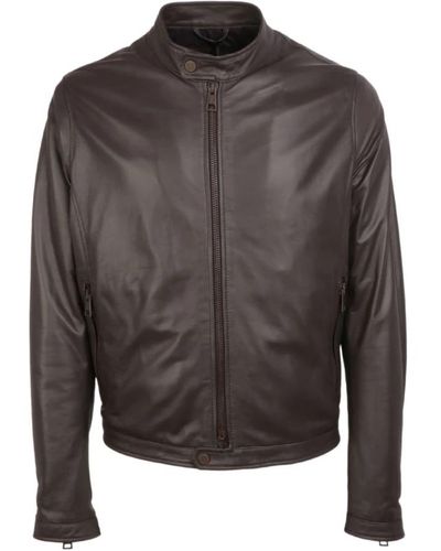 Tagliatore Jackets > leather jackets - Gris