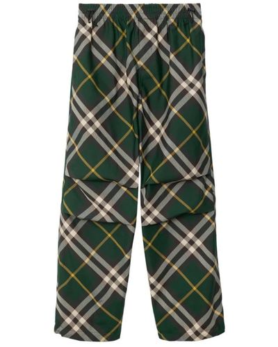 Burberry Straight Trousers - Green