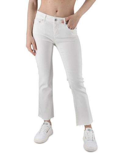 Replay Faaby flare crop jeans - Bianco