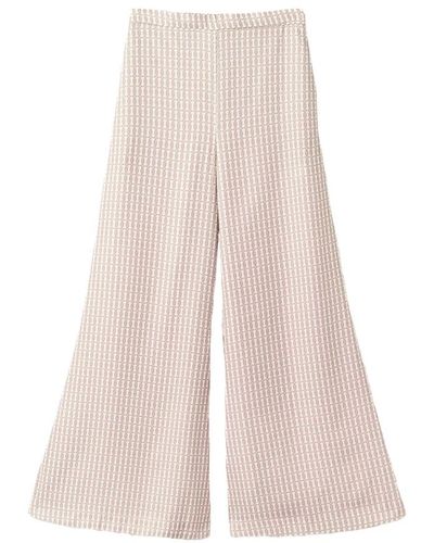 By Malene Birger Bequeme flared-leg loungehose - Pink