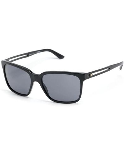 Versace Schwarze sonnenbrille mit original-etui