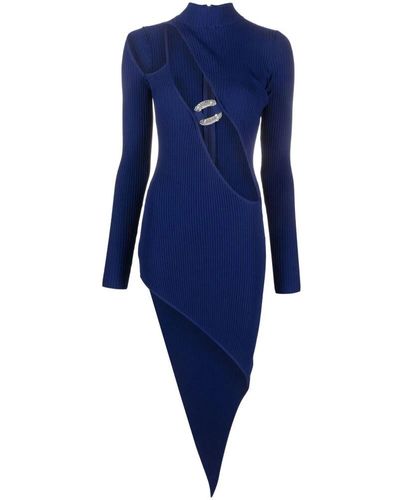 David Koma Knitted dresses - Blau