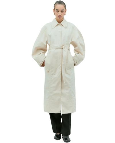Jacquemus Coats > belted coats - Blanc