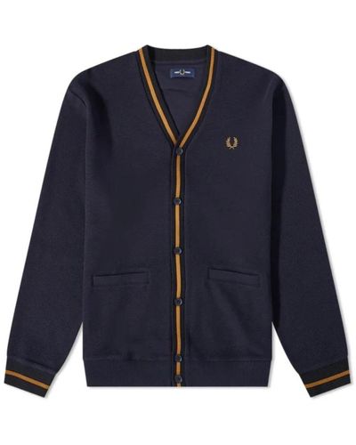 Fred Perry Cardigans - Bleu