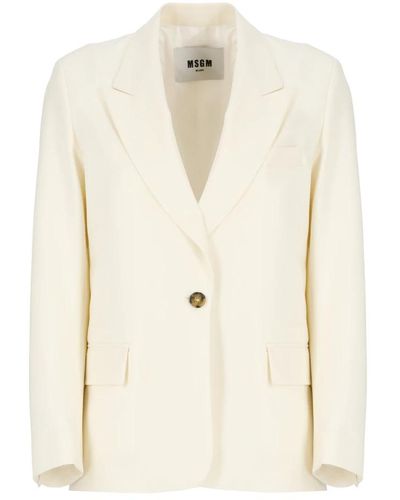 MSGM Jackets > blazers - Neutre