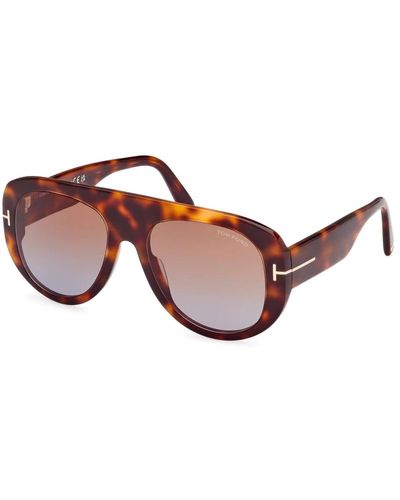 Tom Ford Cecil sonnenbrille blonde havana/light brown shaded,cecil sonnenbrille - glänzend schwarz/braun - Rot