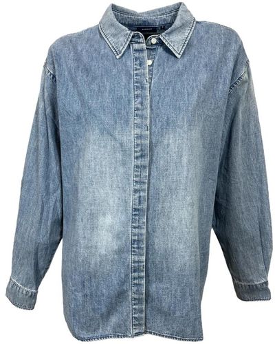 Denham Blouses & shirts > shirts - Bleu