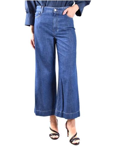 Max Mara Jeans > wide jeans - Bleu