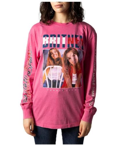 Tommy Hilfiger Long Sleeve Tops - Pink